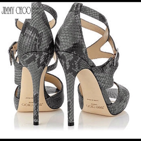 Jimmy Choo peep toe sandals size 8 1/2 - Picture 2 of 3